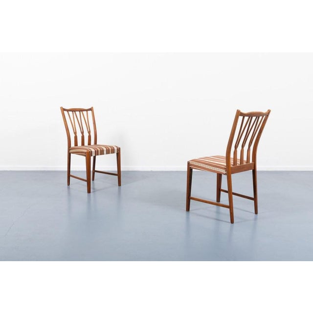 Mid-Century Modern Swedish Dining Table and Chairs by Nils Jonsson for Hugo Troeds, Set of 5 For Sale - Image 11 of 18