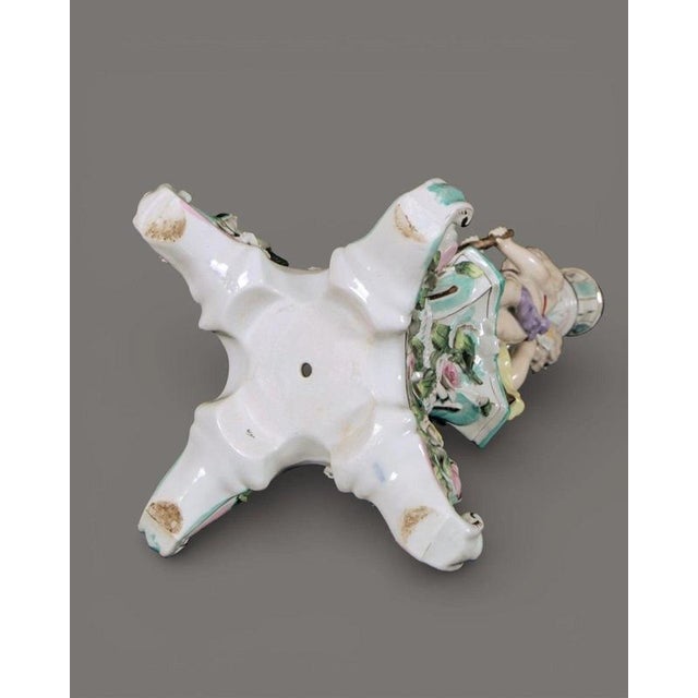 Mid-19th Century Porcelain Figural Candelabra with Cricket Players from Sitzendorf For Sale - Image 4 of 13