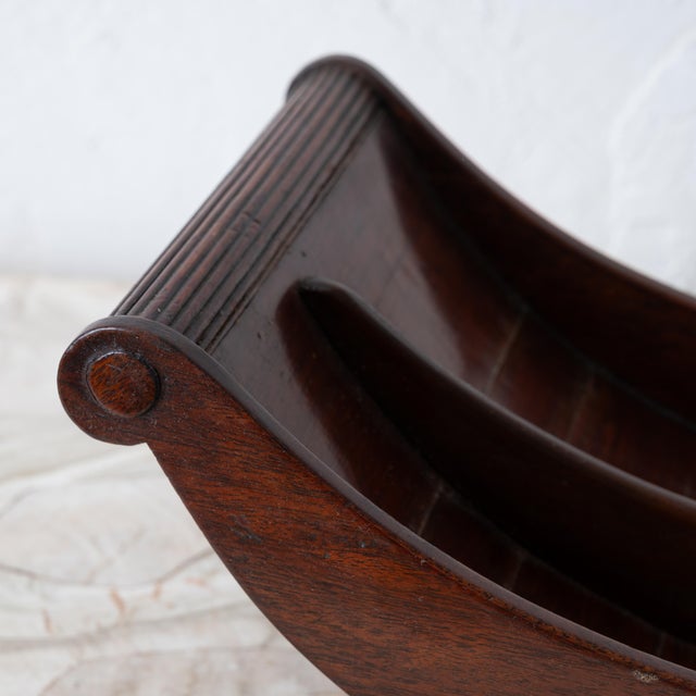 A George III mahogany cheese coaster. 16 ½ inches wide by 7 ¾ inches deep by 6 ¼ inches tall Good with dings, wear and age...