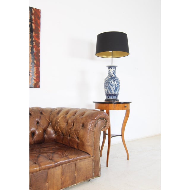 19th Century German Biedermeier Cherry Wood Side Table For Sale - Image 3 of 18