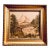 European Tapestry Depicting a Mountain Landscape With a Log Cabin Framed For Sale