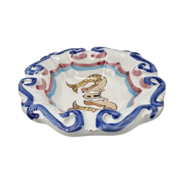 Vintage 5-Star Le Sirenuse Hotel Ceramic Ashtray Positano Italy For Sale - Image 4 of 12