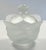 Mid-Century Modern Vintage Viking Glass Cabbage Leaf Pattern Bowl W/ Lid Crystal and Satin For Sale - Image 3 of 8
