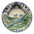 Rare Belgium Majolica Asparagus Plate Wasmuel, Circa 1880 For Sale