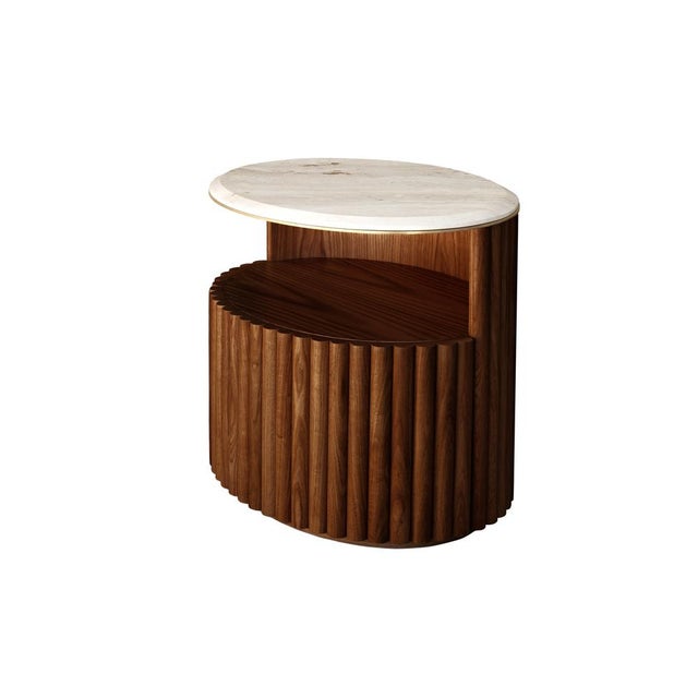 Herbert Bedside Table by Wood Tailors Club For Sale - Image 9 of 13