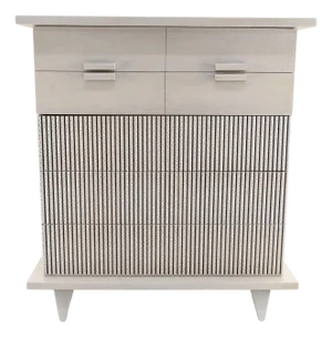 American of Martinsville Light Grey 5 Drawers Mid Century Modern Dresser