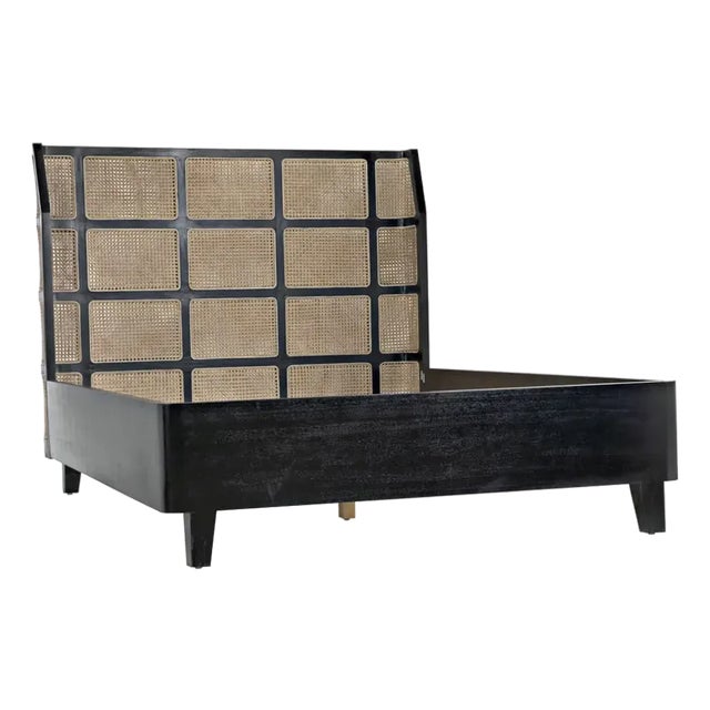 NOIR Porto Bed A with Headboard And Frame, Queen For Sale
