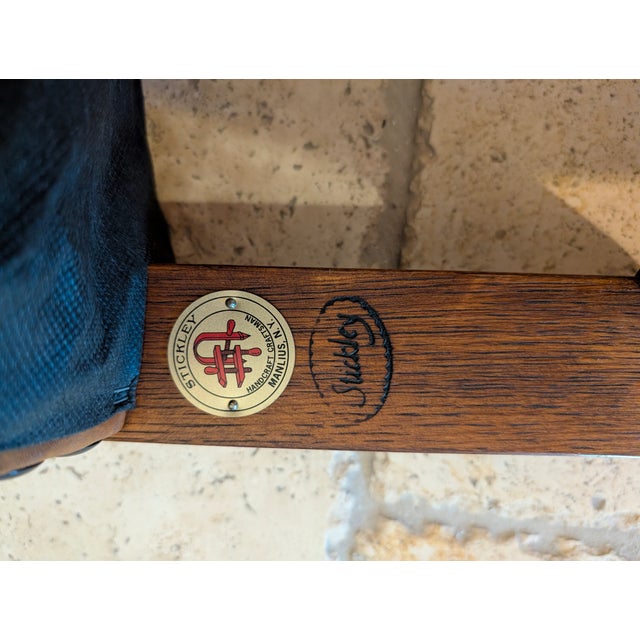 Mission Classic Eastwood Chair and Footstool For Sale - Image 14 of 15