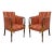 Pair Southwood Finely Inlaid Sheraton / Federal Armchairs For Sale