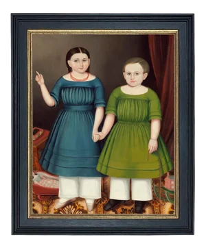 "Mary and Francis" After Joseph Whiting Stock Contemporary Reproduction Print on Canvas, Framed, 16 x 20