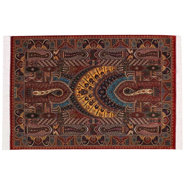Middle Eastern Rug in Silk For Sale - Image 11 of 11