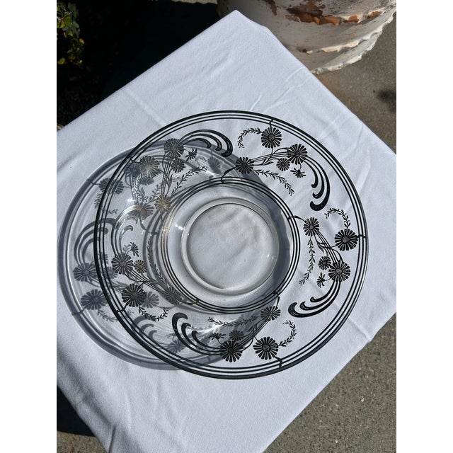 Metal Vintage Sterling Floral Bowl For Sale - Image 7 of 9