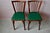 Wood Set of Baumann Chairs in Beech and Green Leatherette For Sale - Image 7 of 13