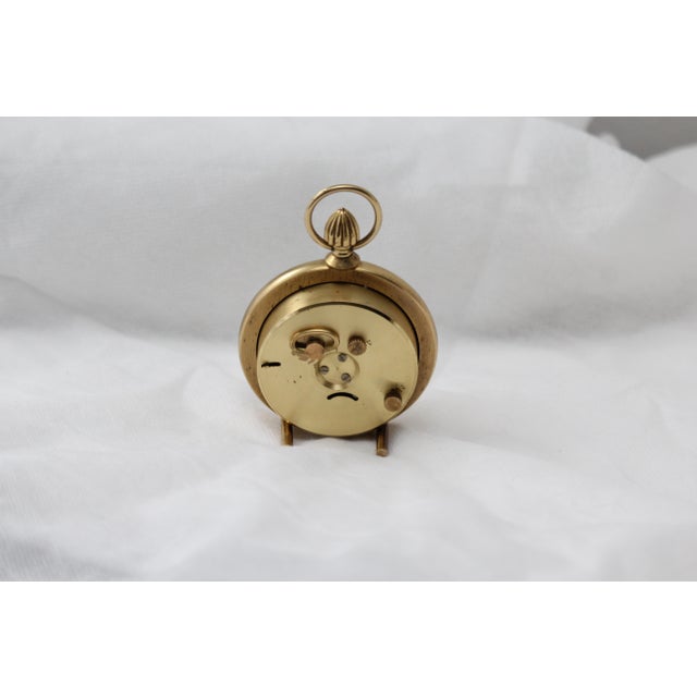 Gold Pocket Watch Desk Clock, 1960s For Sale - Image 6 of 17