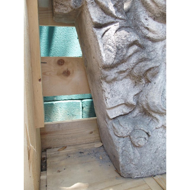 Antique French Carved Keystone Mascaron Building or Garden Ornament, Circa 1850 For Sale - Image 12 of 16