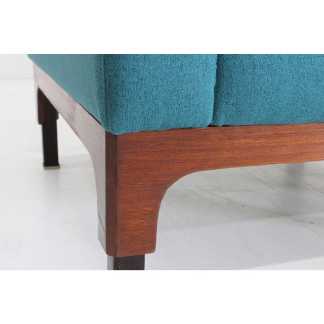 Blue Mid-Century Romantica Armchairs attributed to Piero Ranzani for Elam, Italy, 1950s, Set of 2 For Sale - Image 8 of 9