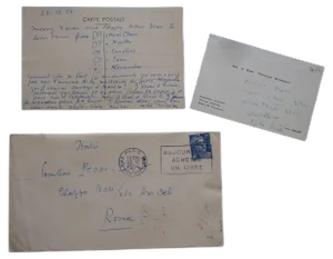 Merry Christmas and Happy New Year Card Signed by Nicolas Nabokov, 1954
