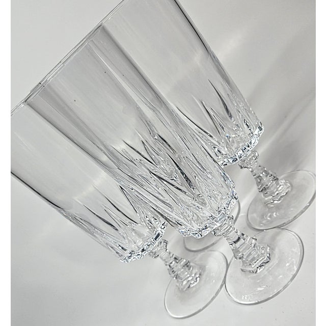 Vintage French Champagne Flutes- Set of Four For Sale - Image 6 of 14