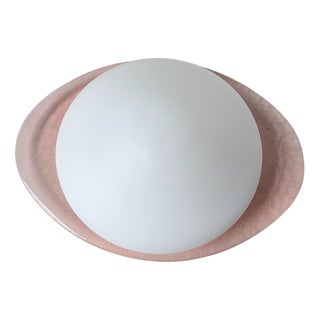 Pink Glass Gamma Wall Lamp, 1970s For Sale