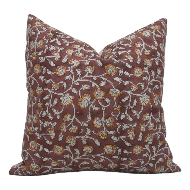 Fabdivine Handcrafted Block Print Cushion Cover 22x22 Inch Himachal For Sale