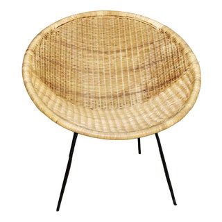 Wicker Armchair by Paul McCob, USA, 1950s For Sale