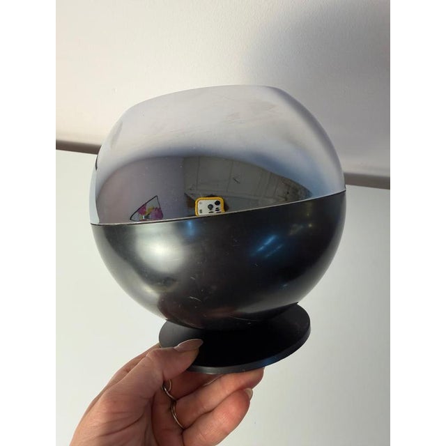 Spherical Ice Bucket in Chrome-Plated Plastic by Quist For Sale - Image 9 of 11