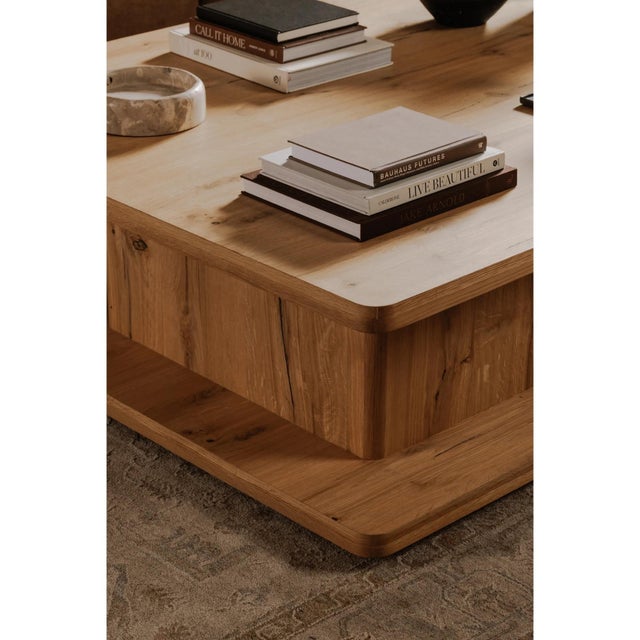 Wood Moe’s “Casey” Large Coffee Table - Rustic Oak For Sale - Image 7 of 8