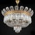 Large Italian Gilded Bronze and Crystal 6-Light Chandelier, 1960s For Sale - Image 3 of 16