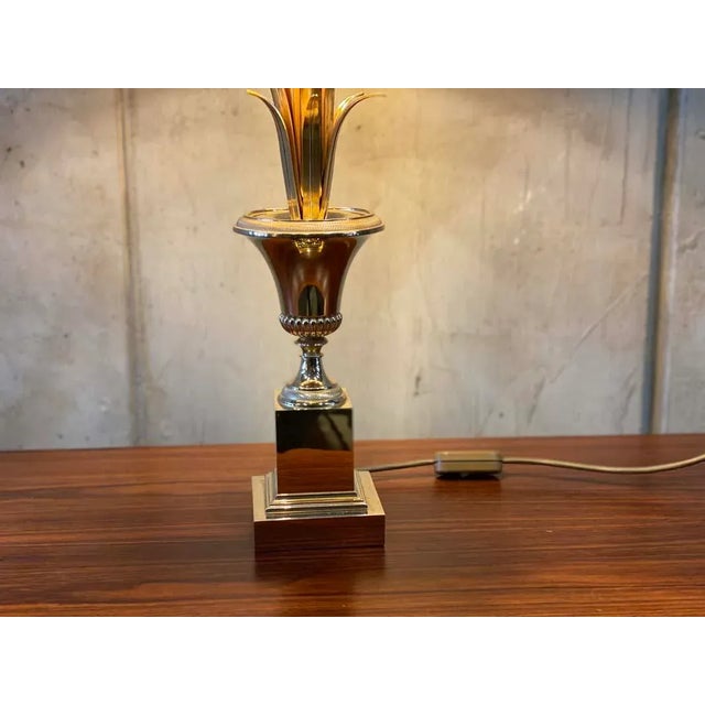 1970s Hollywood Regency Style Palm Table Lamp from Maison Jansen, 1970s For Sale - Image 5 of 18