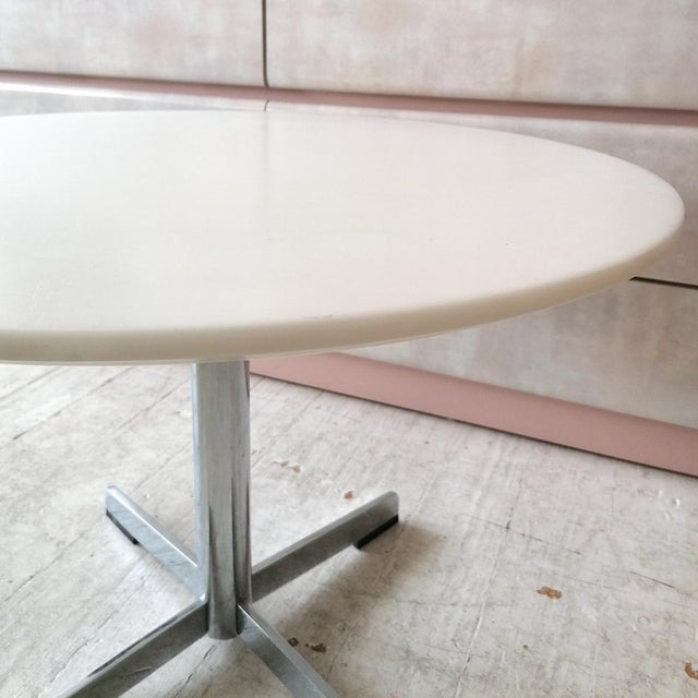 Vintage Italian Stone, Resin & Chrome Side or Coffee Table, 1970s For Sale - Image 6 of 14