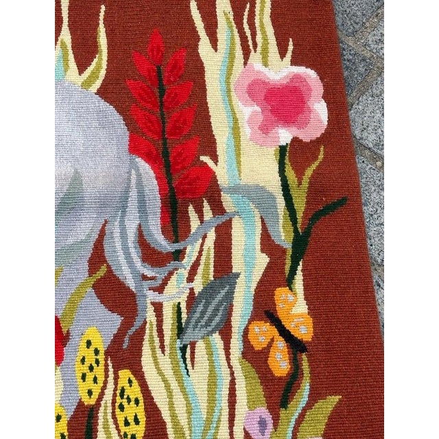 Textile Modern French Aubusson Tapestry by Michèle Ray Vif Dargent, 1950s For Sale - Image 7 of 18