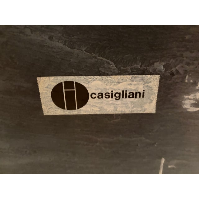 Casigliani Modern Square Black Slate Stone Dining Table For Sale - Image 9 of 9