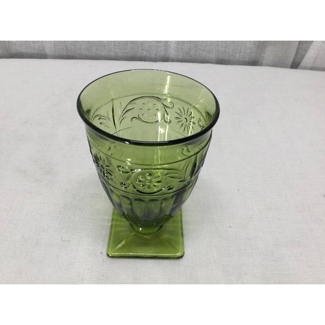 Mid Century Doric Footed Ice Tea Glasses Set of 7. Chairish