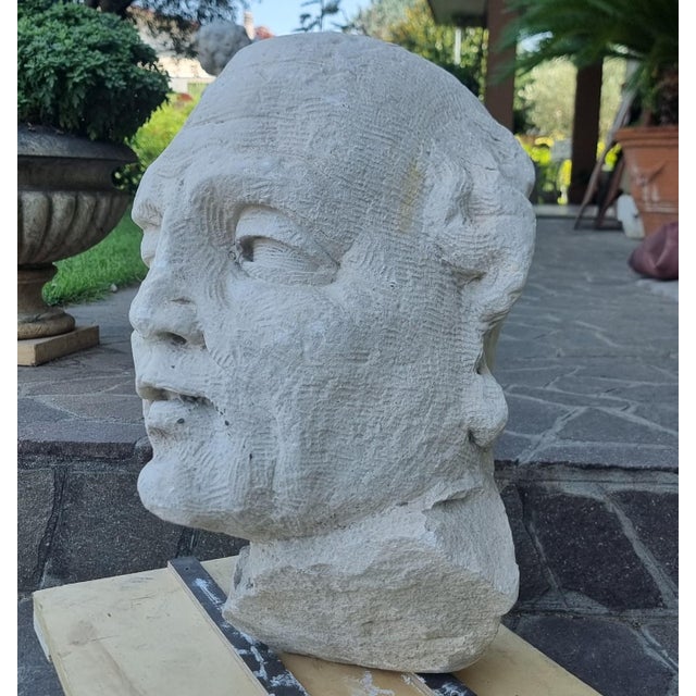 Head of Philosopher, 1920, Stone For Sale - Image 3 of 12