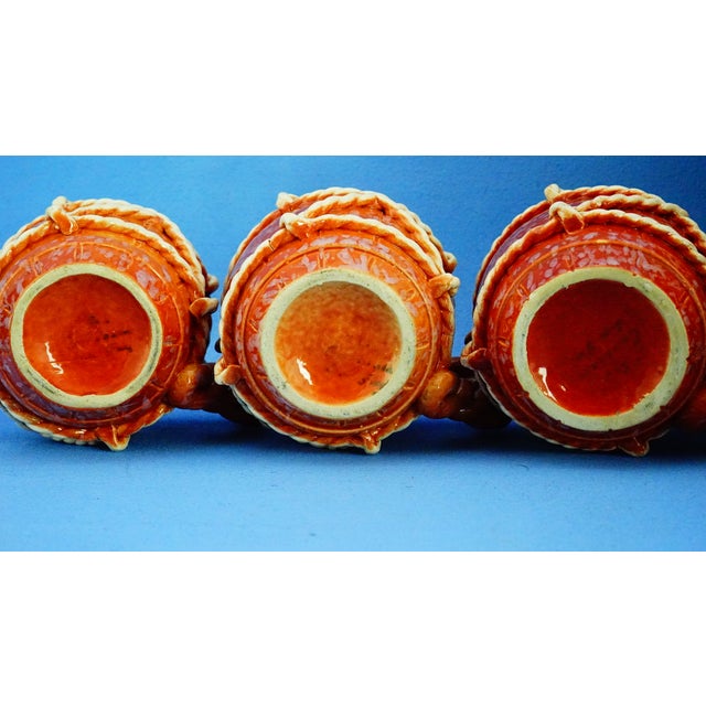 Vintage Ceramic Service with Jug and Glasses by La Colonnata Sesto Fiorentino, 1920s, Set of 7 For Sale - Image 17 of 18
