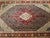 Antique Persian Tabriz Area Rug. Hand-Knotted Wool, Herati Geometric Pattern, Navy & Red, 6x10 For Sale - Image 15 of 16