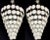 Palatial Murano Disc Mid-Century Modern Tiered Chandeliers, A Pair, Antiqued Brass Base, New Wired, These come in a...