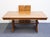 Bassett Furniture Mission Style Solid Oak 93" Trestle Dining Table 4033-0449 For Sale - Image 9 of 15