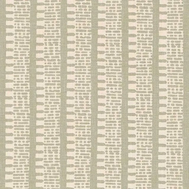 Sample- Schumacher X Veere Grenney Kiosk Fabric in Sage For Sale