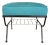 Mid-Century Modern Atomic Ottoman With Integrated Magazine Rack For Sale