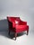Mid 20th Century Vintage Decorator Chair in Red "Faux" Leather on Castors For Sale - Image 5 of 5