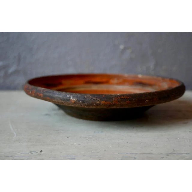 Large Bohemian Dish in Glazed Clay from Soufflenheim, 1930s For Sale - Image 3 of 7