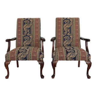 Vintage Parker Southern Upholstered Armchairs (Set of 2) For Sale
