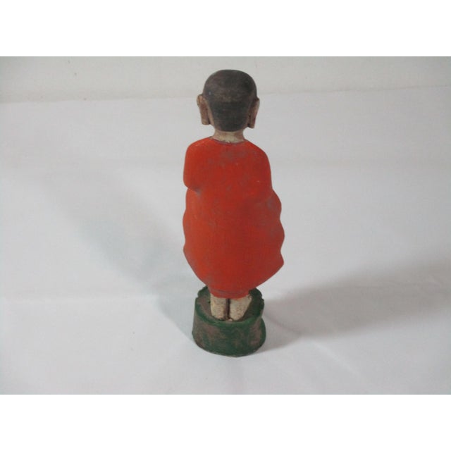 1970s 1970s Carved Wood Egyptian Figurine For Sale - Image 5 of 10