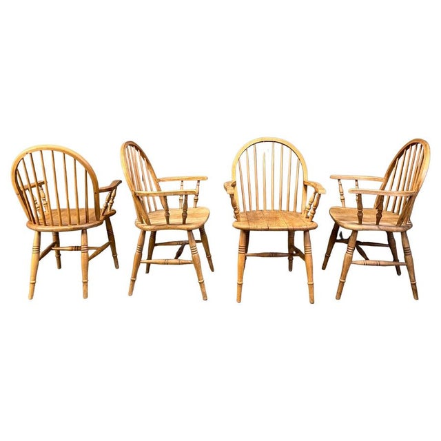 English Windsor Style Dining Chairs, 1960, Set of 4 For Sale - Image 14 of 14