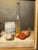 Sumptuous still life with peppers, oil on panel signed Peeters.