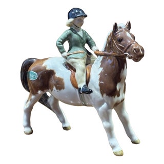 Girl on Skewball Pony Figurine from Beswick For Sale