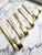 Gorgeous set of 6 hooks in typically modernist Austrian fashion from the 1950s - similar to Carl Auböck, Werkstätte...