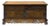 Vintage Asian Brown Kirin Motif Low Tv Console Cabinet For Sale