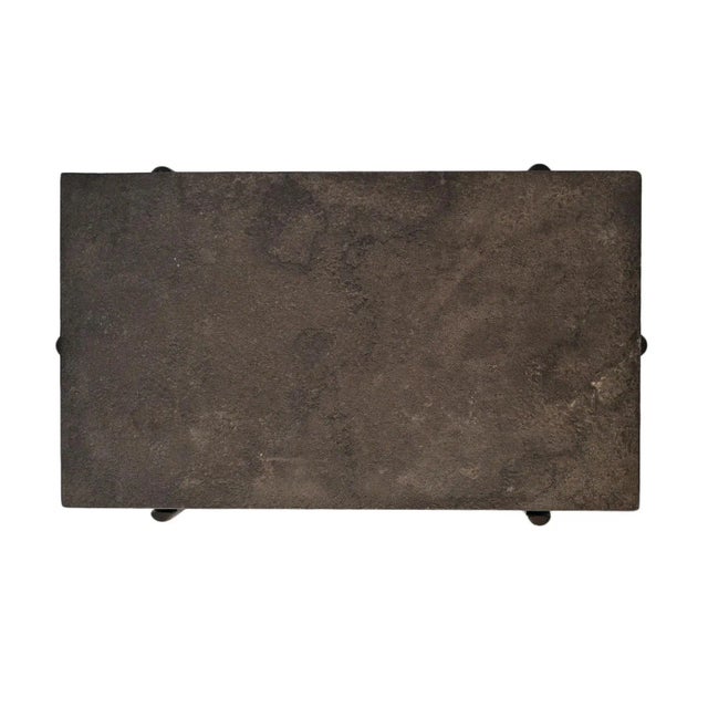 Grey Smoke Slate Side Table For Sale - Image 4 of 8